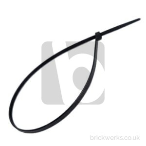 Cable Ties - Black / 398mm x 4.8mm / 100 pack