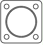 Manifold to Downpipe Gasket 1.6D/1.7D