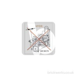 Sticker – T3 / WBX / Valve Clearance Deletion