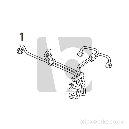 #1 Injector Pipe VW 1.9 TDI 028130301F