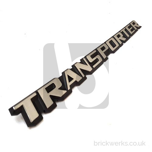 Badge - T3 / Pick-Up / Rear / "TRANSPORTER" / Silver