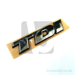 Tailgate Badge – T4 TDI (Silver I)