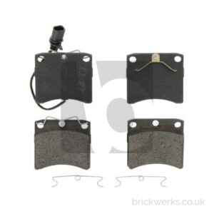 Brake Pad Set – T4 / Front / ’96» / 15″ / Vented / Framed Caliper / Wired