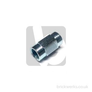 Brake Pipe Adaptor – 2x M10x1.0 / F Flare / Female