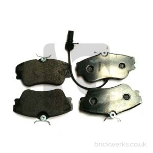 Brake Pad Set – T4 / Front / ’99> / 15″ / Solid / Wired / Black Diamond