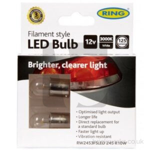 Bulb – 12v / 10w equivalent / LED Filament / Twin Pack