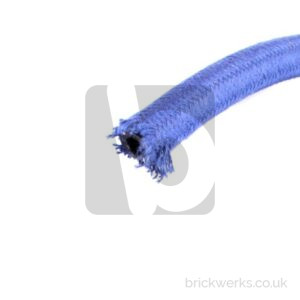 Brake / Clutch / Coolant Hose – 7mm / Yarn Overbraid / Blue