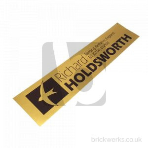 Sticker – T3 / Holdsworth / Tailgate / Gold
