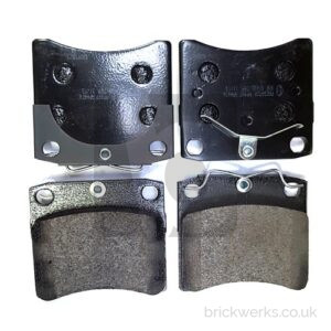Brake Pad Set – T4 / Front / ’96> / 15″ / Vented / Framed Caliper / Black Diamond