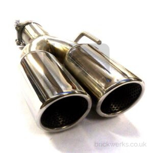 Tailpipe Twin Round – T4 Polished Stainless LH