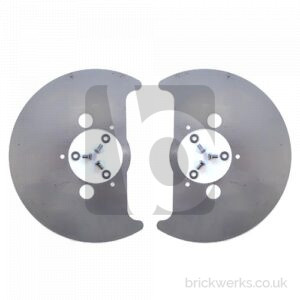 Brake Back Plates – T3 / Front / Late / Stainless / Set