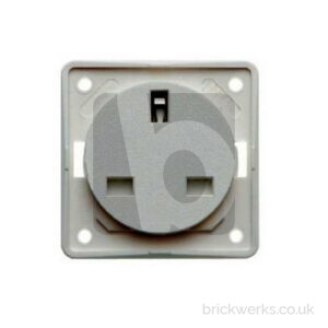 13amp 3 Pin Plug Socket (UK) – Westfalia Replacement / White