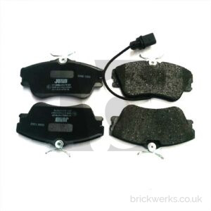 Brake Pad Set – T4 / Front / ’99» / 15″ / Solid / Wired