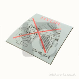 Sticker – T3 / 2.0 CU / Valve Clearance Deletion