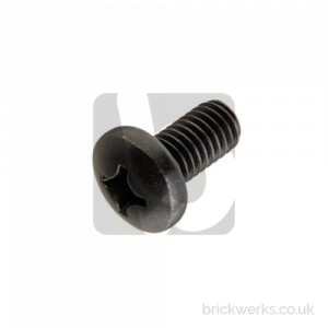 Machine Screw – M6x12 / Philips Drive / Pan Head / A2 / Black