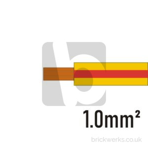 Electrical Cable – 1.0mm² | Yellow / Red | Per M