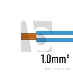 Electrical Cable – 1.0mm² | Blue / White | Per M