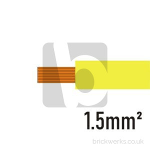 Electrical Cable – 1.5mm² | Yellow | Per M