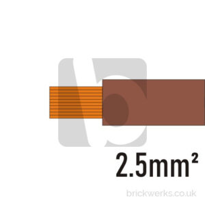Electrical Cable – 2.5mm² | Brown | Per M