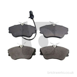 Brake Pad Set – VWT4 / Front / ’99» / 15″ / Solid / Wired / VW